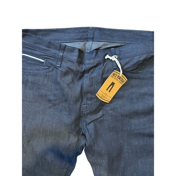 SELVADGE Brand Selvedge Denim Jeans  Cone Denim Bonelli Skinny Size 34 Red Line - Picture 2 of 8